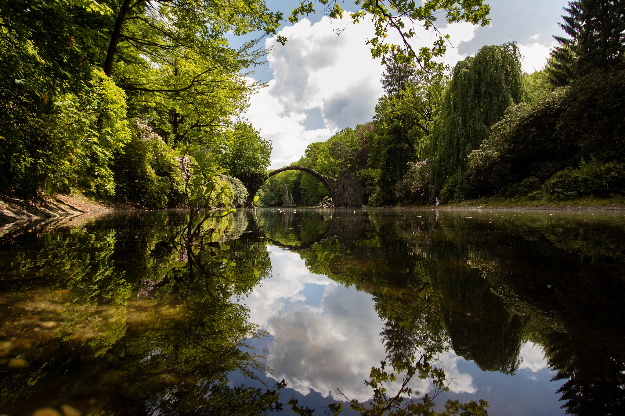 Mirrored Rakotzbridge